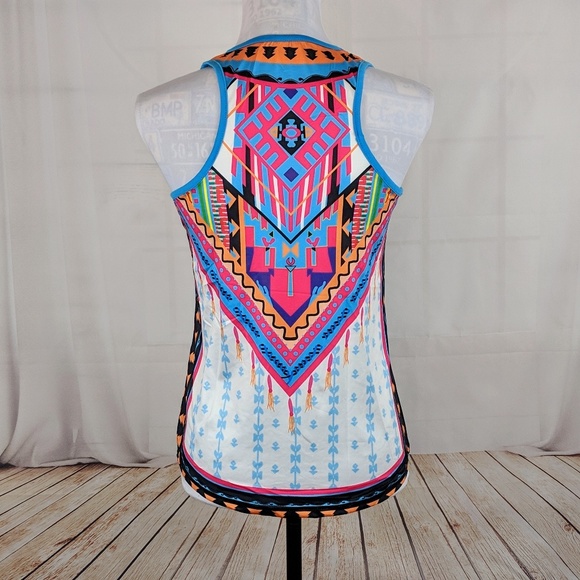 ππVibrant colorful BOHO Tank top - Picture 2 of 4